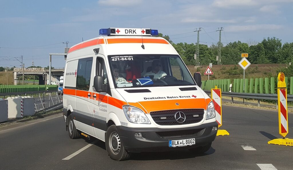 ambulance, vehicle, automobile